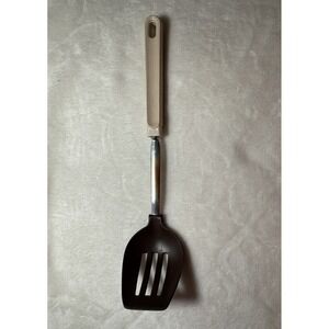 Vintage Ekco Brown Nylon Slotted Serving Spoon /w Plastic Handle  USA